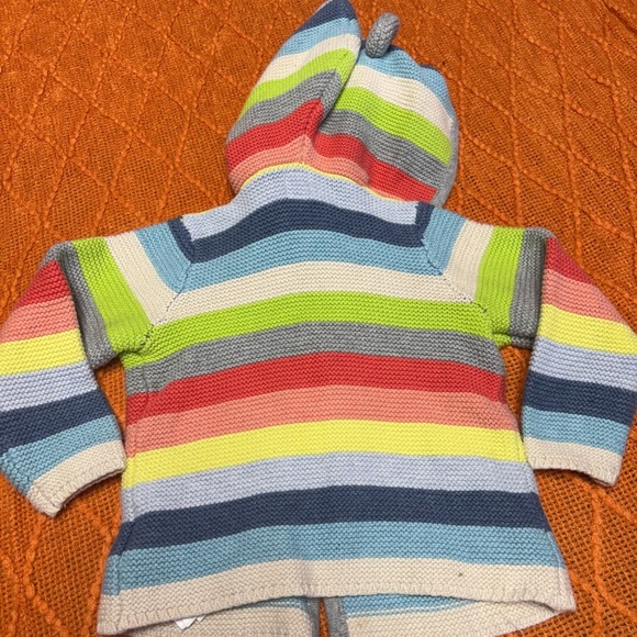 GAP Blue and Yellow Hooded Sweater - Picture 4 of 4